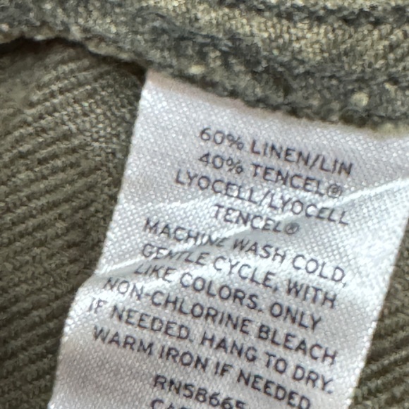 NWOT - Treasure & Bond - Olive Linen Blend Utility Jacket - Picture 6 of 6